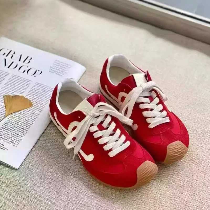 color maTChing platform shoes for women 2025 new fAshion versatile inner height increase casual running shoes Z250613