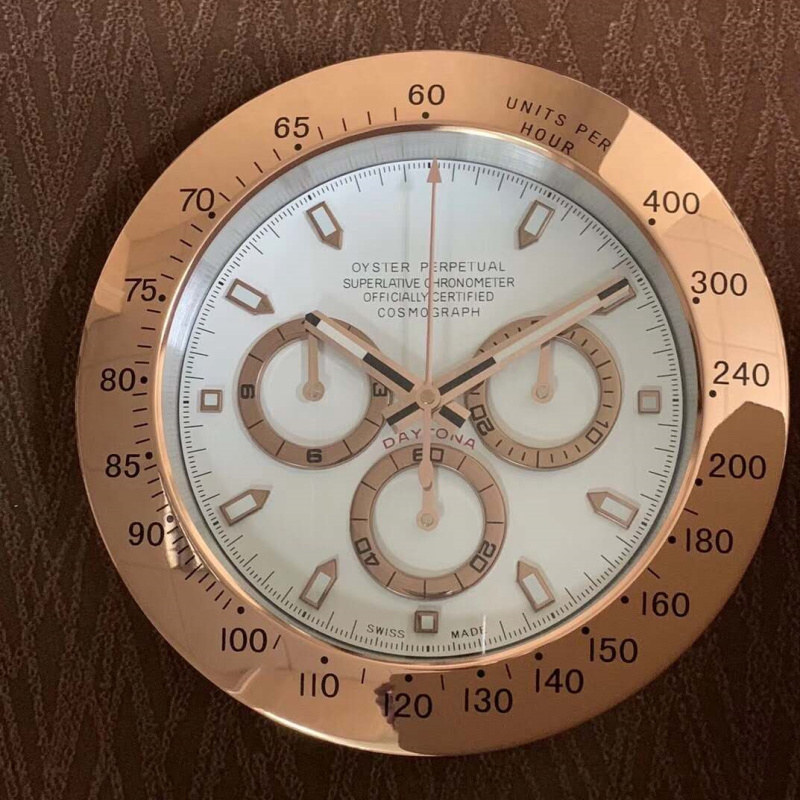 Golden Luxury Clock Metal Watch Designer Fashion Office Home Decor Rose Gold Large Wall Clocks Stainless Steel Timepieces House Warming Gift For Friend K260209