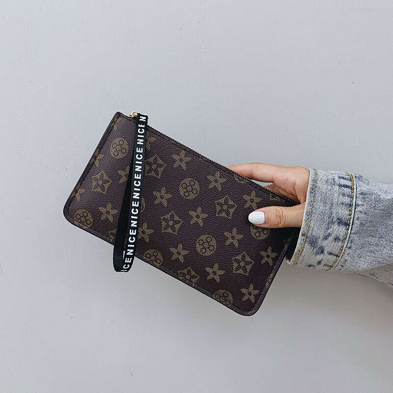 New Short Small Wallet for Women Printed Thin Zipper Mini Card Holder Soft Money Clip Coin Purse