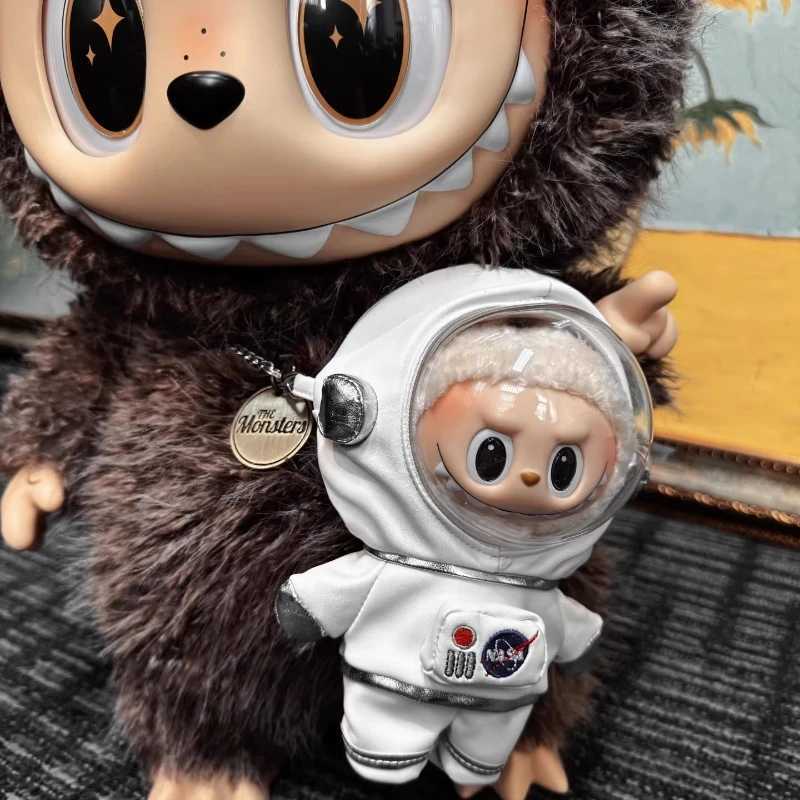 New Labubu Monster 17cm Astronaut Suit Clothes V1/V2 Edition Kaii Fashion Doll Clothing Accessories With Belt Gift Free shipping