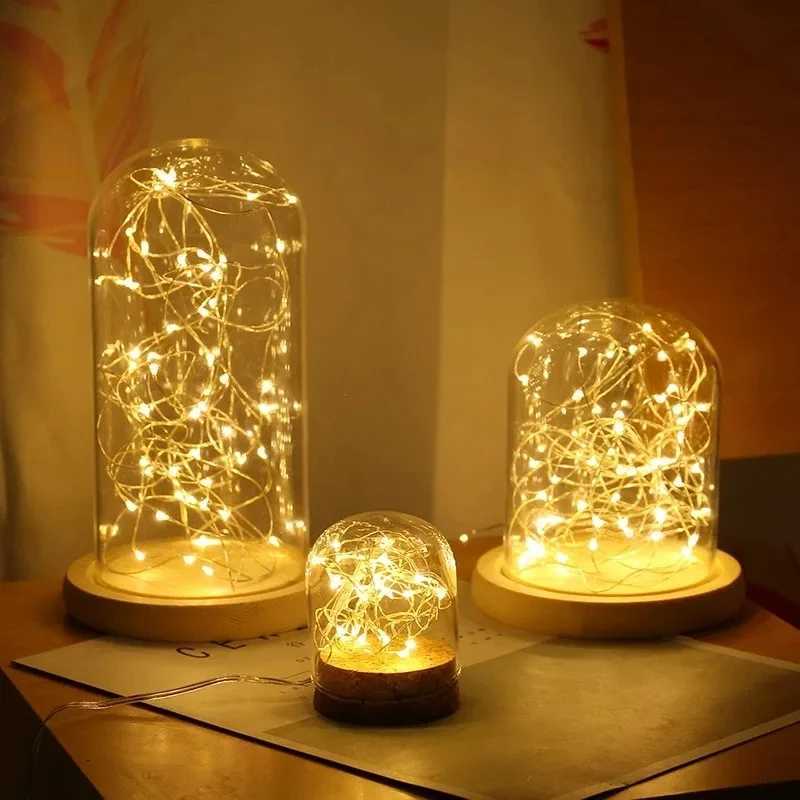 1/5/10pcs Fairy Lights String Button Battery Light Home Decor Living Bedroom Garden Christmas Wedding New Year Ornament Garland XJ250612