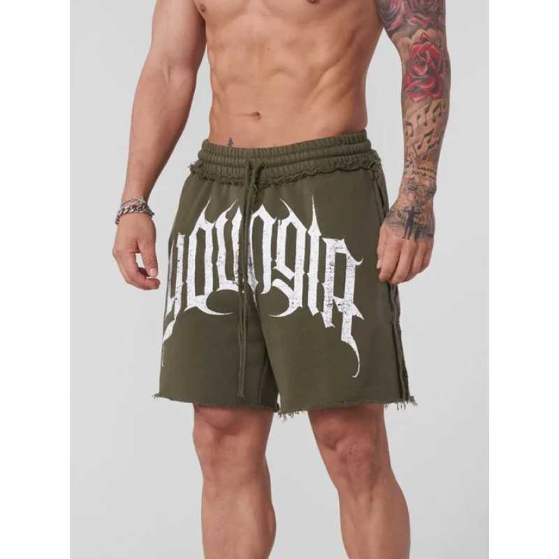 New American-style Shorts For Men Running Training Basketball Sports Summer Casual Terry Five-point Cotton Shorts X250613 - view 6