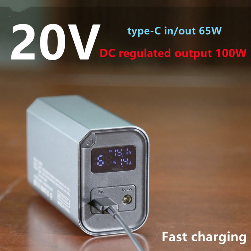 12V/20V/30000mah/DC lithium-ion battery pack for starlink mini/laptop/heating blanket/air conditioning suit and More, power bank with metal case, with
