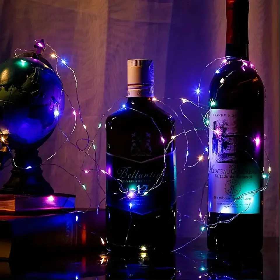 20m 200 LED Fairy Light Battery Powered Multi-color Copper Line Light Suitable for Bedroom Christmas Party Decoration XJ250612