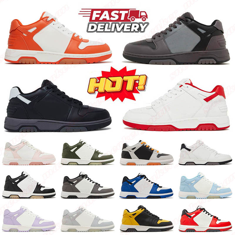 Be Right Back 2025 Top Designer Shoes OOO Low Triple Black White Red Orange Vintage Out Of Office Light Blue for Men Women Dhgate Trainers Sneakers 36-45