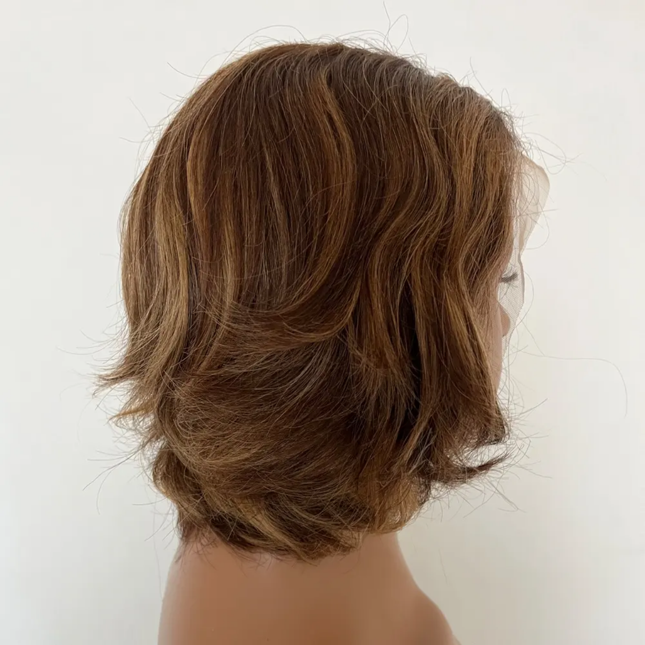 Our shop main business half lace 100% real human hair VS head cover 13*4 transparent lace VS wig head cover Quantity large price can be discounted