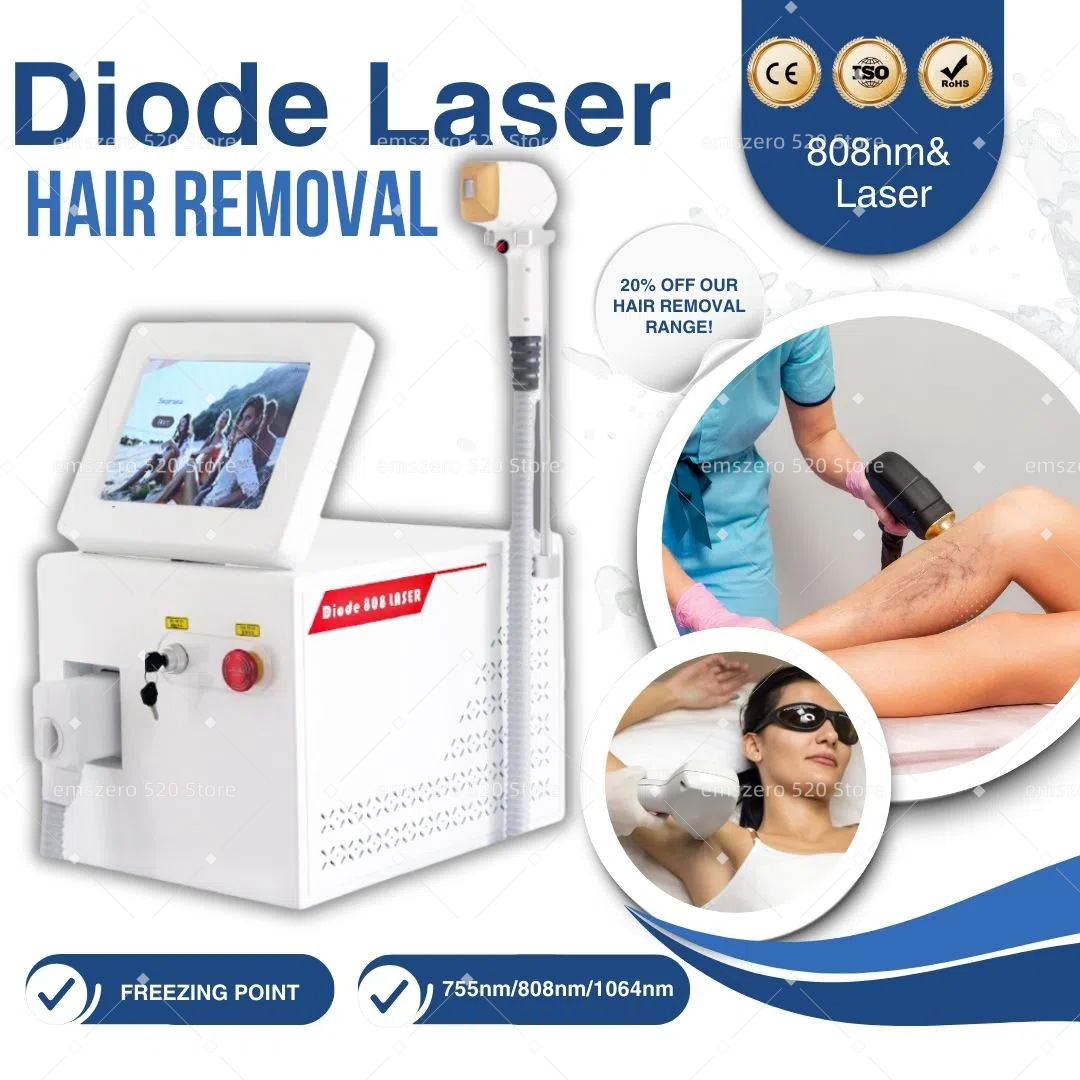 Factory Price Platinum Diode Ice Laser Hair Removal Machine Titanium Body Face Permanent Painless 808nm Diode Device 3 Waves