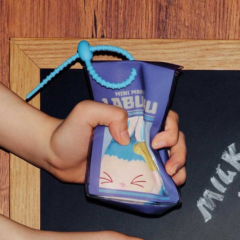 Genuine The Monsters Labubu Wacky Mart Series Pinch Pendant Blind Box Squishy Stress Toy Decoration Model Peripheral GiftFree shipping