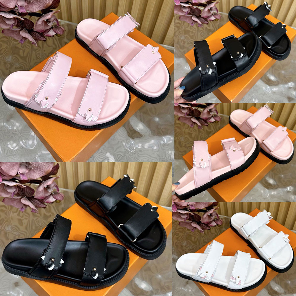 x TM Sunset Flat Comfort Mule womens designer mule 1AGVZ2 Sakura Brown coated canvas Sunset mule Cherry Blossom motifs New casual style mules designer sandals