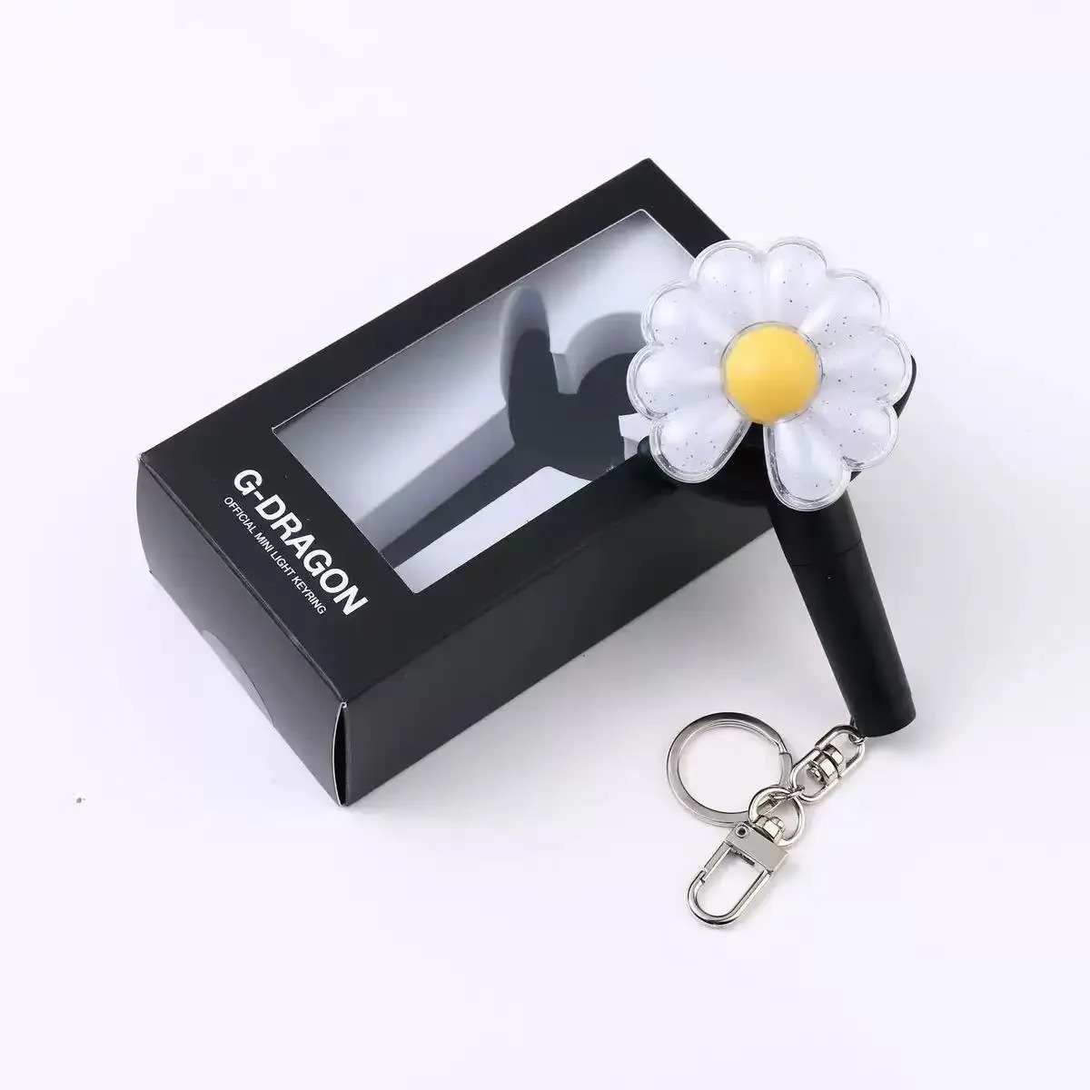 KPOP Idol GDragon Mini Daisy Lightstick Keychains Glow Acrylic Support Stick Key Ring Pendant Accessories GD Fans Gifts 250613