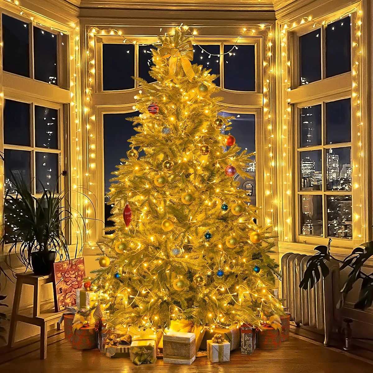 100M 800LEDs 220V Outdoor LED Fairy String Lights Birthday Lights For Garland Wedding Party Holiday Garden Lamp Holiday Decor XJ250612