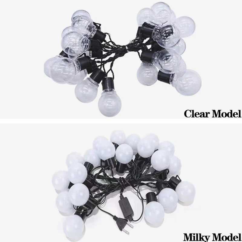 G50 Street Garland Light Bulbs LED Fairy String Light Outdoor Lights Garden Patio Christmas Decoration XJ250612