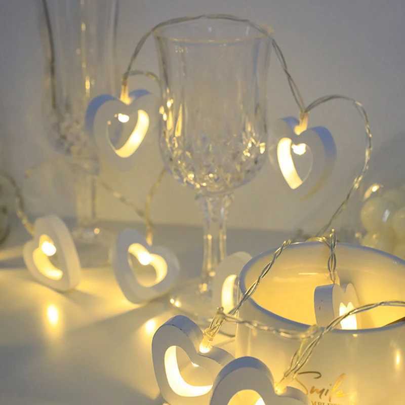 LED Light String Fairy Peach Heart Garland Lamp Bedroom Garden Holiday Happy Birthday Wedding Party Decoration Lights StringXJ250612