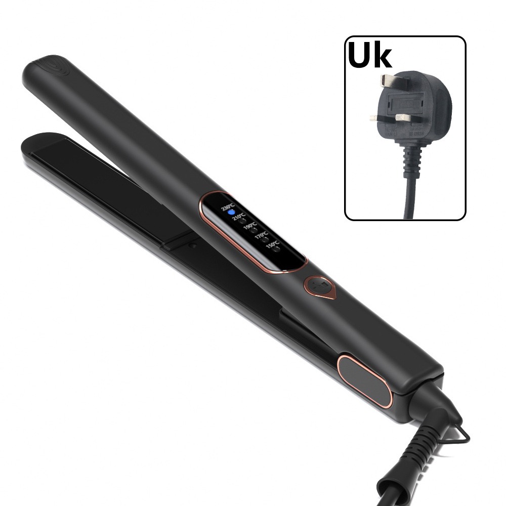 Hair Straightener 5-speed LED temperature control straightening iron 25mm curling straight dual-purpose straightening iron with locking key