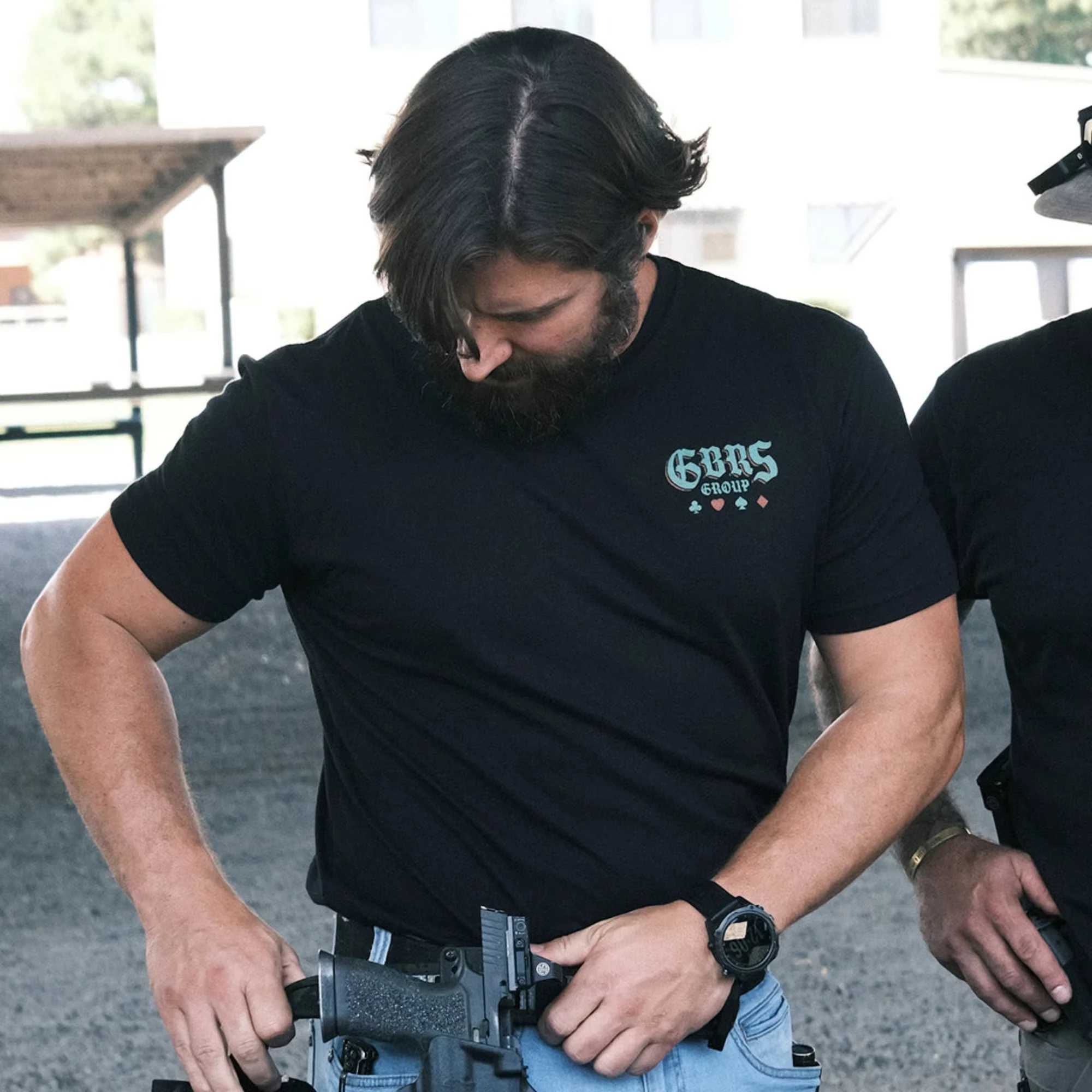 2025 Summer New The GBRS Group Always Wears Aggressive T Shirts Gym Sports Theme Printed Short-sleeved Cotton T-shirt Unisex X2506131