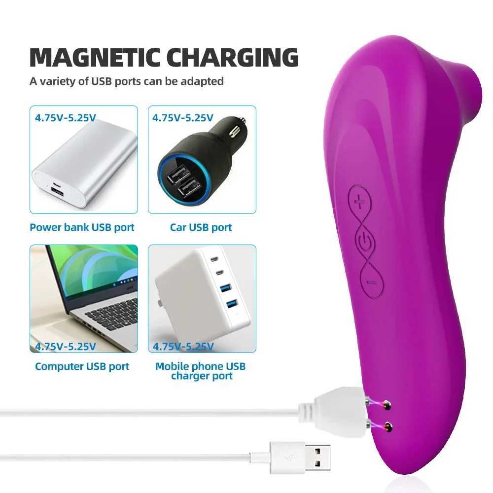 Clit Sucker Vagina Sucking Vibrator Clitoris Stimulator Blowjob Oral Nipple Licking Sex Toy for Women Masturbator Erotic Product XJ250613