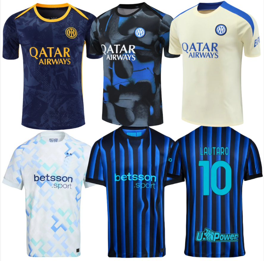 2025 26 THURAM 4th Soccer Jerseys LAUTARO CALHANOGLU TAREMI InTEr CORREA ARNAUTOVIC FRATTESI BARELLA ZIELINSKI Men sets football shirt