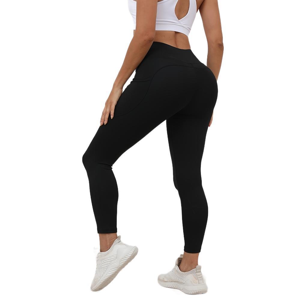 Seamless yoga pants women's peach high waist hip lift elastic nude feeling outer wear women's running sports fitness leggings