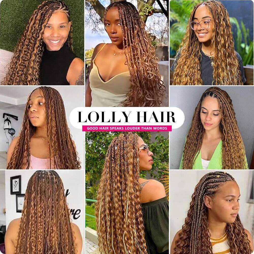 Highlight Honey Brown Deep Wave Bulk for Braiding 100g No Weft Boho Braids Brazilian Virgin Human Hair Extensions