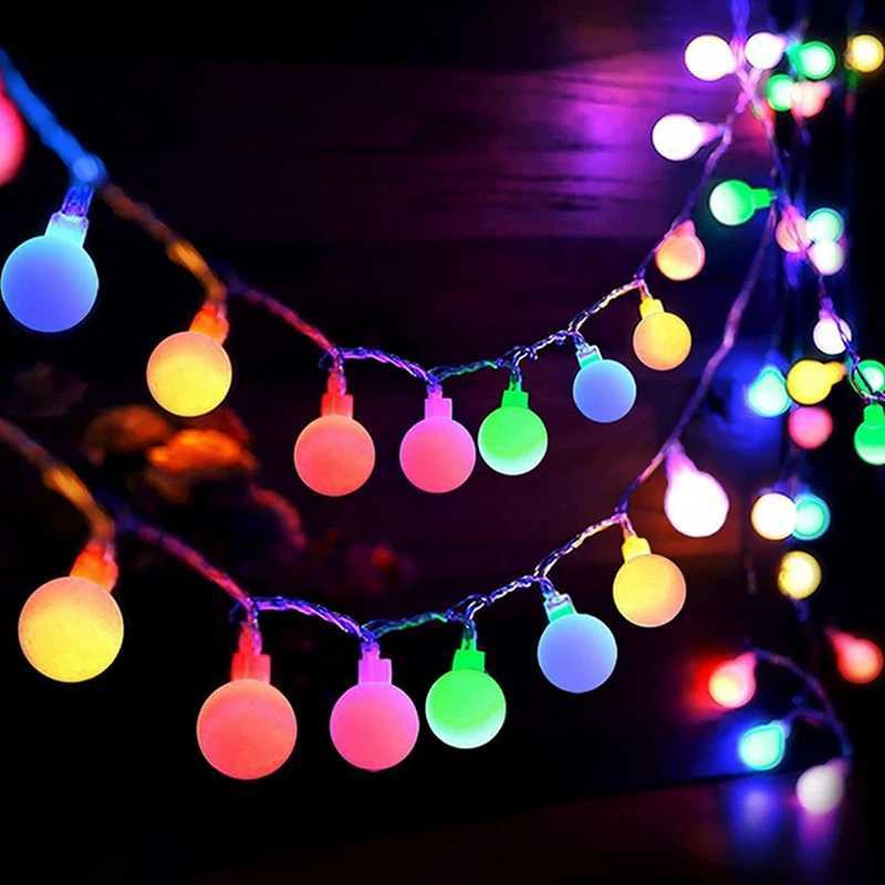 1Pack 10/20/40/80 LED Globe String Lights Battery/USB Operated Fairy Light Waterproof For Garden Christmas Wedding Party Decoration XJ250612