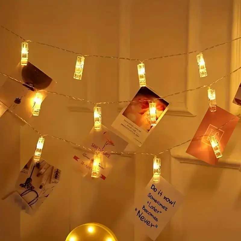 1 Pack of Photo Clip Light String for Hanging Photos USB Power Supply Suitable for Room Decoration Birthdays Parties WeddingsXJ250612