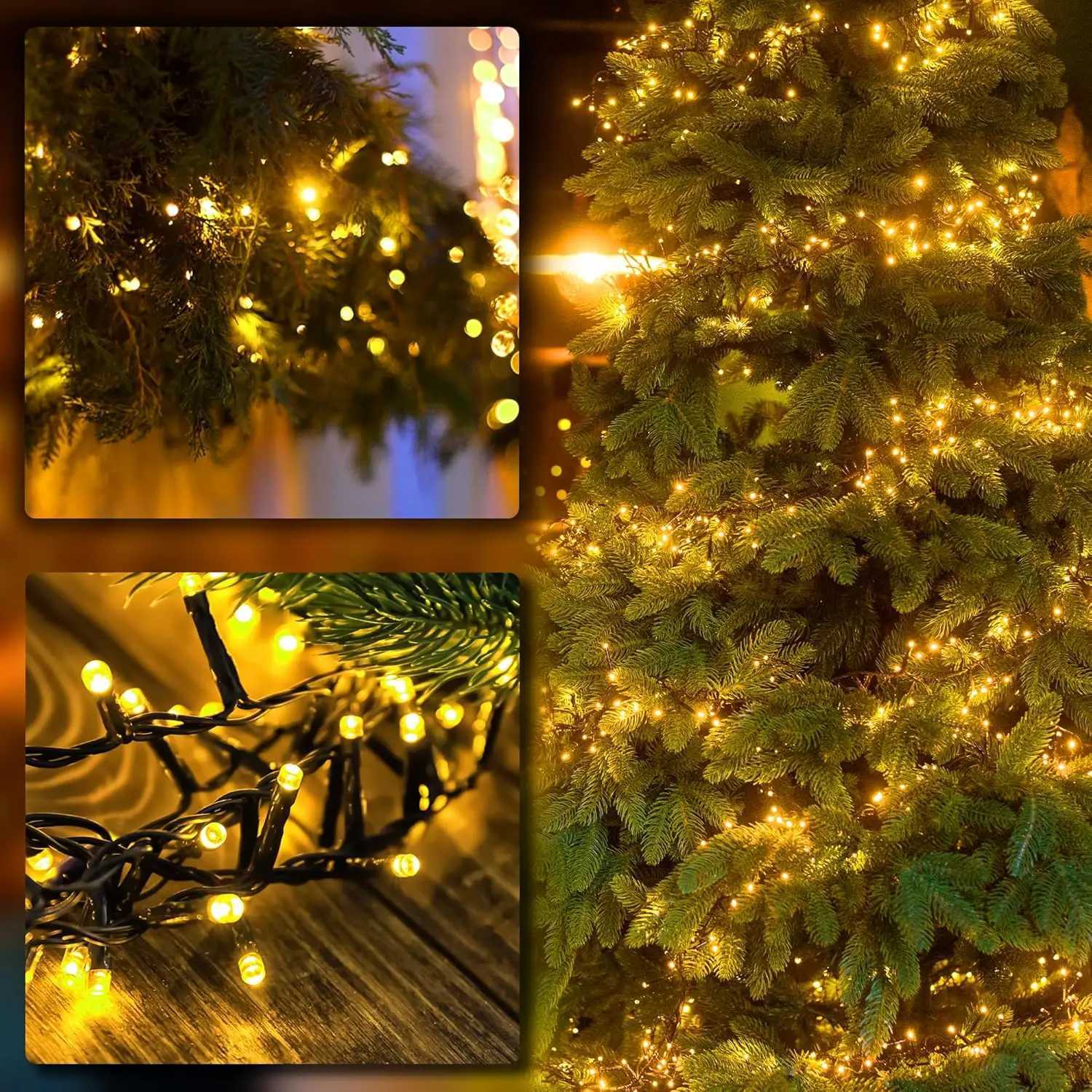 Outdoor Solar String Lights LED Garland Fairy Light Solar Powered Garden Decor Light for Patio Yard Tree Wedding Christmas Party XJ250612