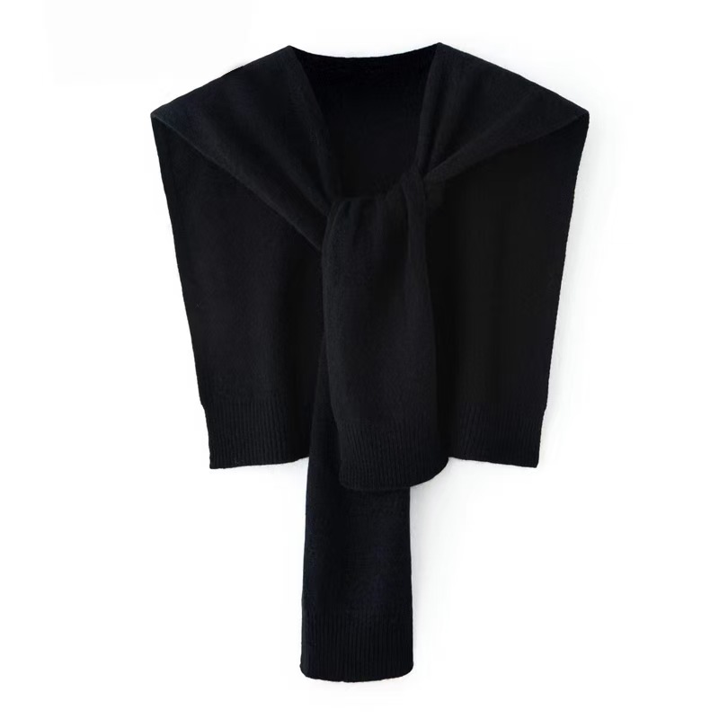 K1004 Spring and autumn net celebrity knitted high-end air-conditioned room small shawl for women to wear outside the shirt wool shoulder fake collar 