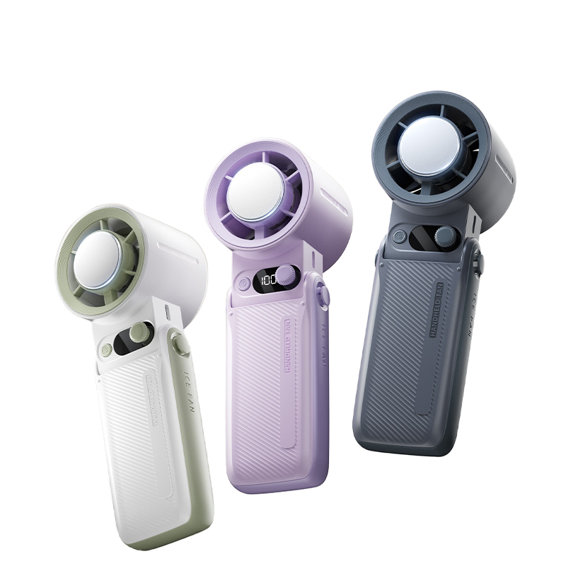 Handheld IceTherapy Fan - USB Rechargeable, 199 Speed Levels with LED Display, Long Battery Life, Lightweight Personal Cooling Fan for Summer Outdoor 