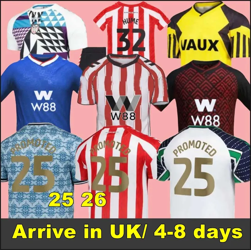 25 26 SUNDERLAND Home away 3rd Soccer Jerseys STEWART SIMMS ROBERTS AMAD CLARKE DAJAKU EMBLETON EVANS O'NIEN Football Shirt PRITCHARD Mens Kids Kit top