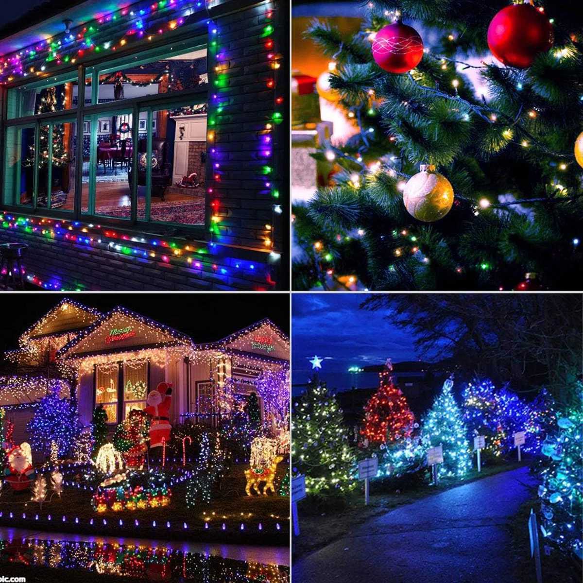 10M/100M LED String Lights Outdoor Fairy Garland For Terrace Garden Street Party Patio Home Wedding New Year Decoration XJ250612