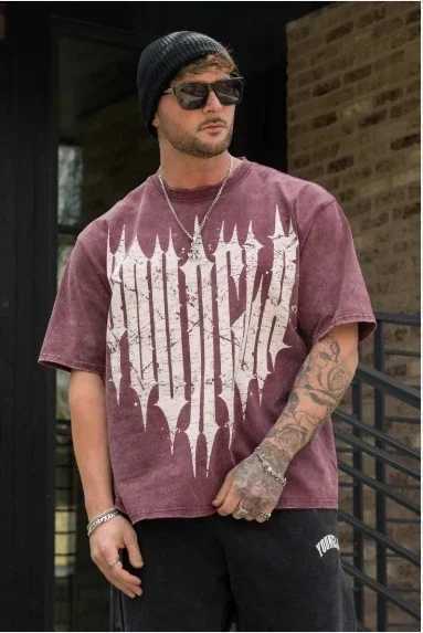 2025 New Loose Large Size Printed T-shirt Mens and Womens Comfortable Clothing Sports Fitness Mens Short Sleeves X2506131