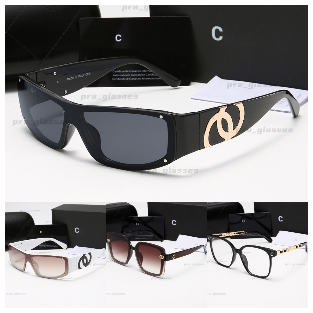 Designer fashion sunglasses for women men exquisite Vintage full frame Driving Beach shading UV protection polarized glasses gift with box