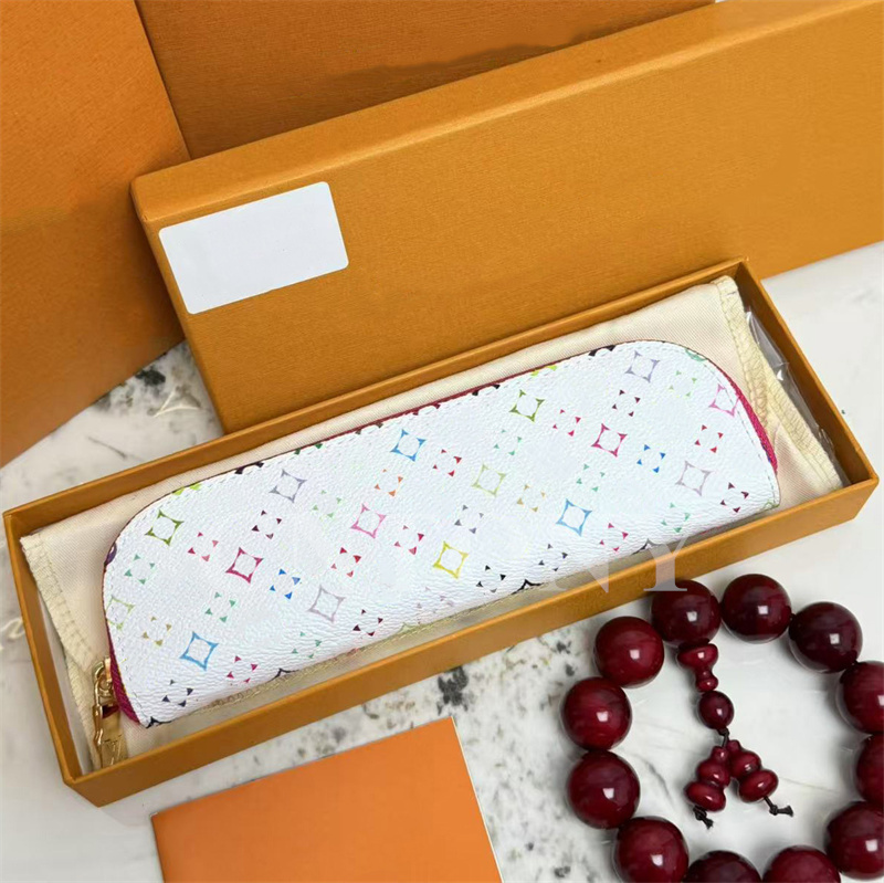 wholesale Vintage Leather Pencil Case School Office Stationery Bag Cowhide Fountain Pen Box Makeup Brush Pouch Holder