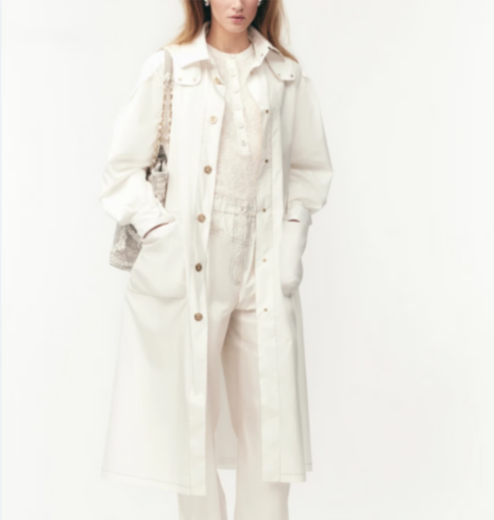 Chan 2025 new trench coat women designer clothes women jackets womens Paris runway designer jacket women trench coat white jacket long jacket jackets for women