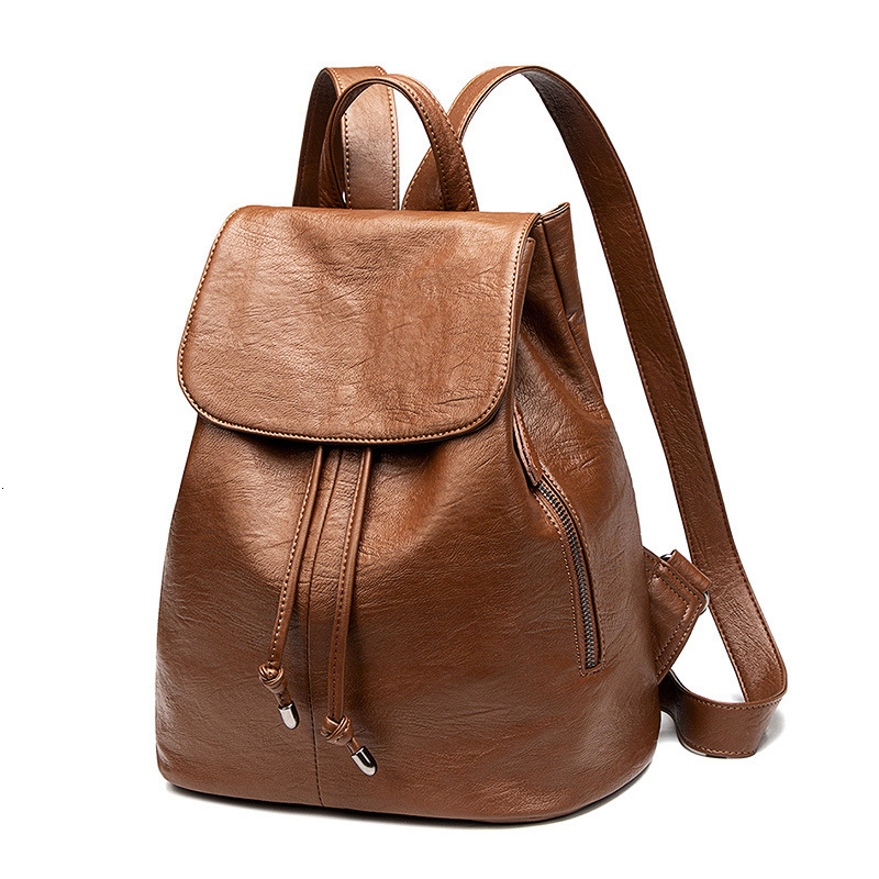 Free Shipping Versatile Niche Travel Drawstring Backpack Summer New Lightweight Women's Backpack Soft Designer Leather Luxury Trendy Bag