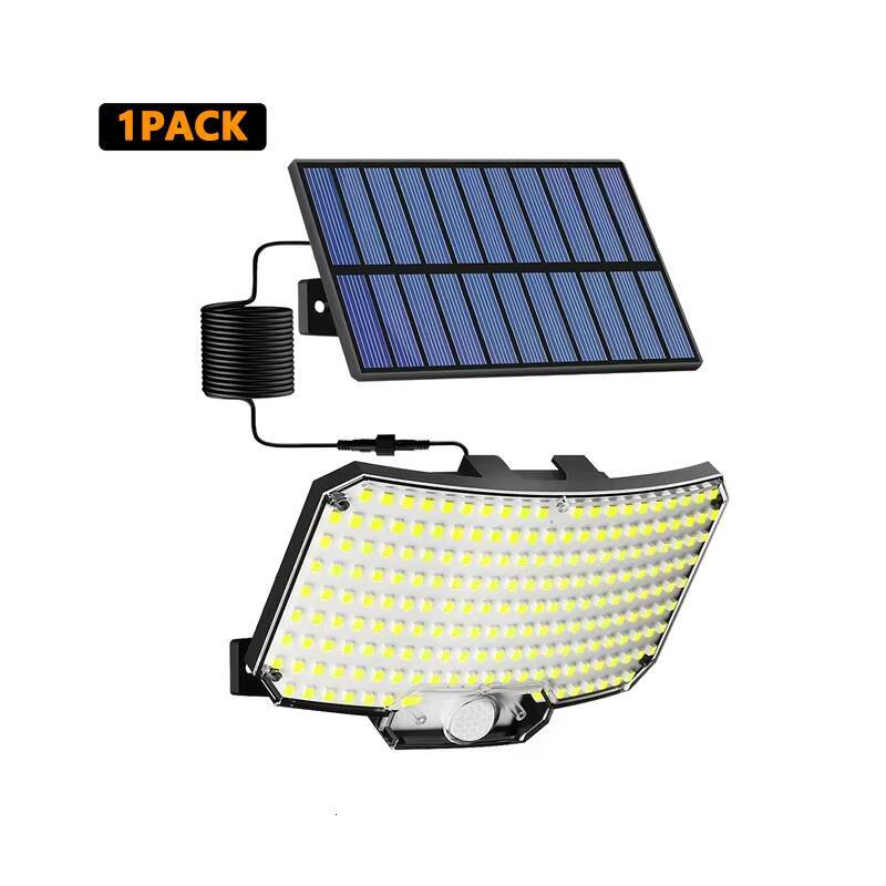 234LED 3 Modes Outdoor Motion Sensor Flood Lights Wall Lamp with Remote Waterproof Security Solar Light for Outside