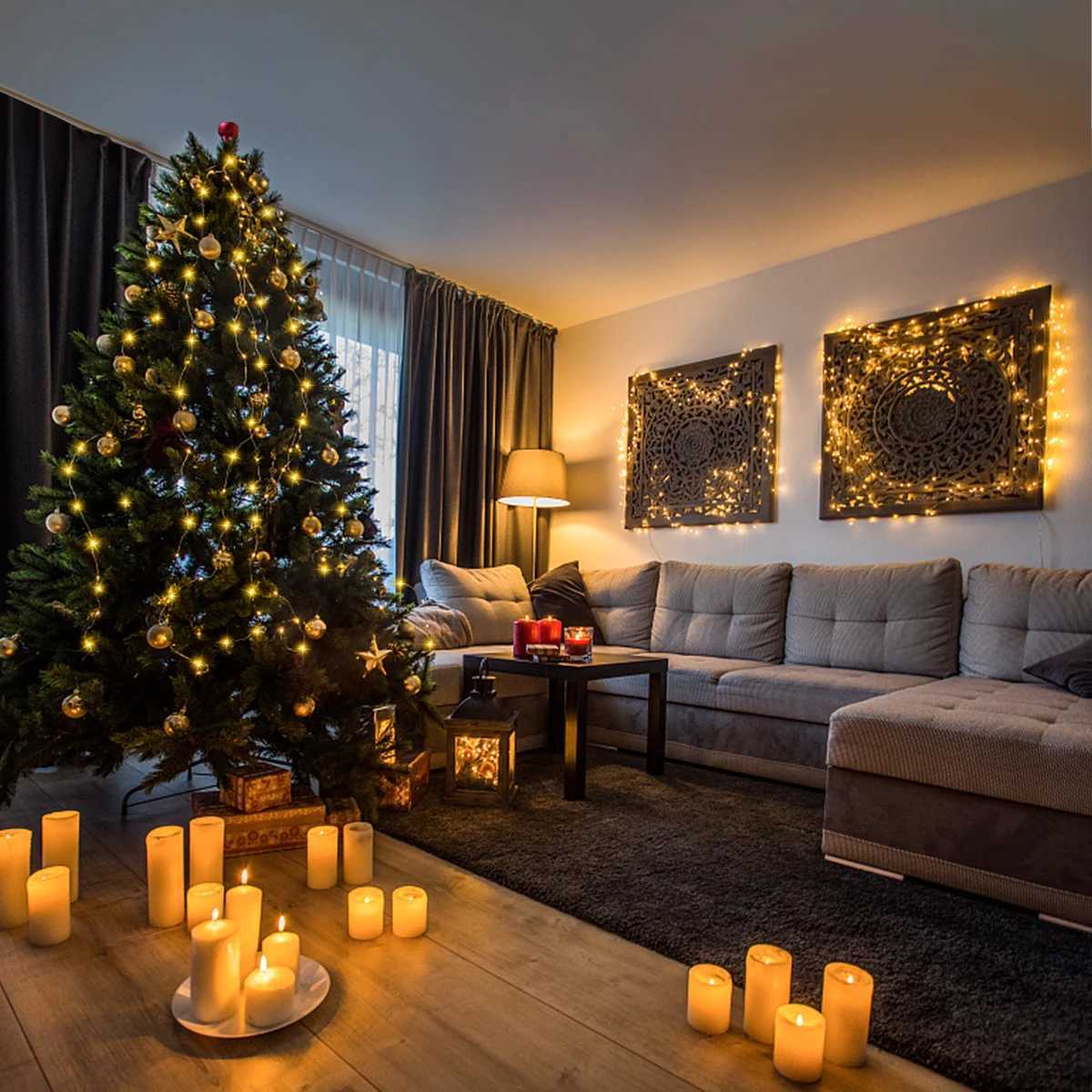 10M-100M LED Light String Copper Wire Garland Fairy Light 110V 220V Waterproof Outdoor Garden Party Wedding Christmas Decoration XJ250612