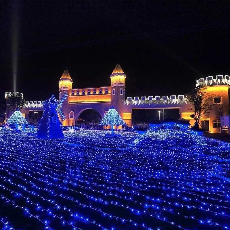 110V 220V 10M 100 LED String Garland Christmas Tree Chain Fairy Light Waterproof Home Garden Party Outdoor Holiday Decoration XJ250612
