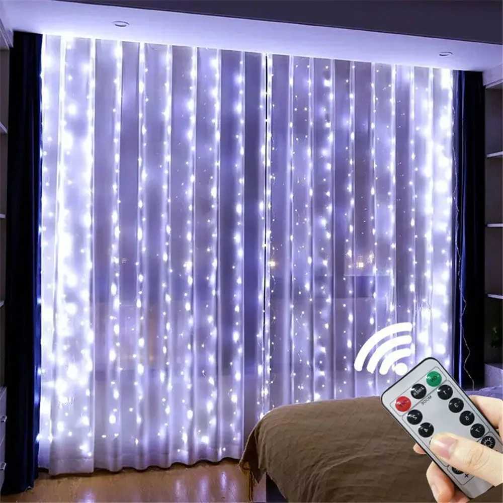 1pc USB 3x3/3*2/3*1 LED Curtain Bedroom Lights Christmas Garland Fairy Light Festoon Wedding Home Bedroom Decoration Lighting XJ250612