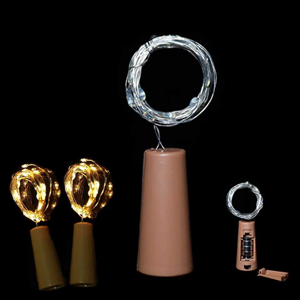 LED Wine Bottle Cork String Lights Waterproof Bar Garland 1M/2M/3M Fairy Light Christmas Wedding Party Decoration Bottle Lights XJ250612