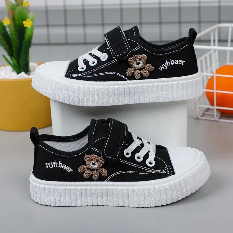 Mens and Womens Shoes Spring Childrens Canvas Shoes Little Girls Casual Board Shoes Boys Sports Small White Shoes 250613