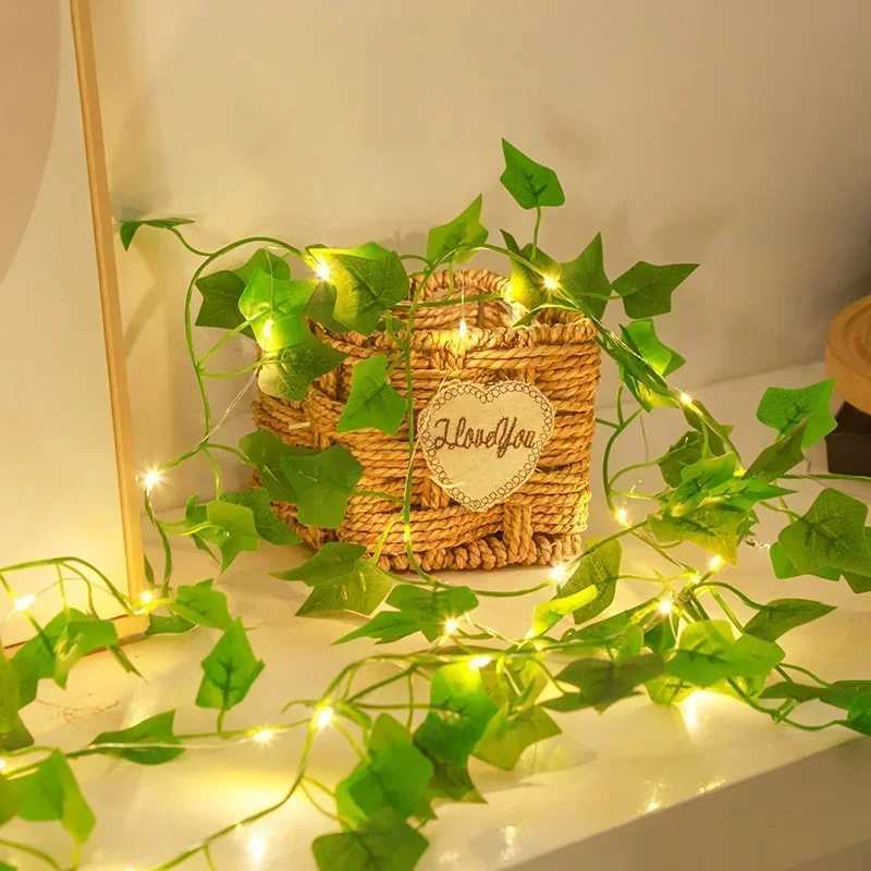 Artificial Greenery Flower Fairy String Light Battery Operated Light Indoor Garland for Bedroom Curtain Dorm Wedding DecorXJ250612