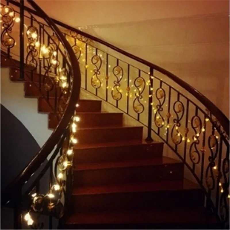 10M Ball LED String Lights Outdoor Ball Chain Lights Garland Lights Bulb Fairy Lights Party Home Wedding Garden Christmas Decor XJ250612