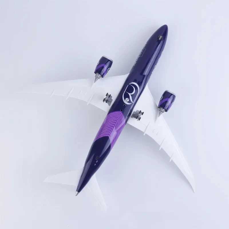 43cm B787 Riyadh Air Airline diecast airplanes scale aircraft Resin model planes With Led Light (Touch Or Sound Control) L250612