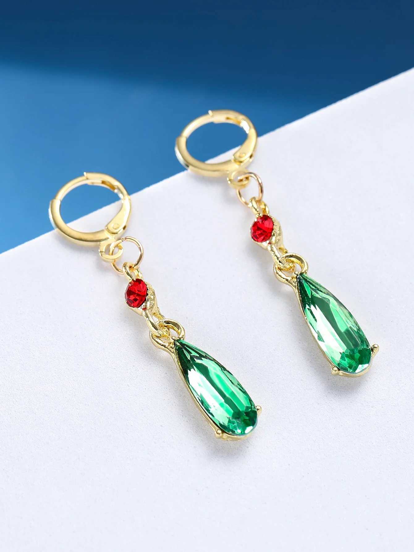 Fashion Elegant Earrings for Women Hayao Miyazaki Howls Moving Castle Red Beads Christmas Jewelry Gift V250613