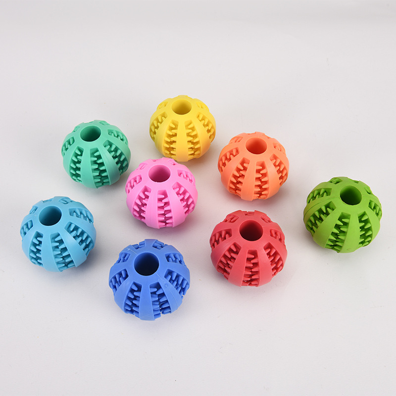 Pet Supplies Dog Toy Designer Self Help Relieve Boredom Molar Leakage Ball Bite Resistant Puppy Hiding Watermelon Ball Rubber Toy