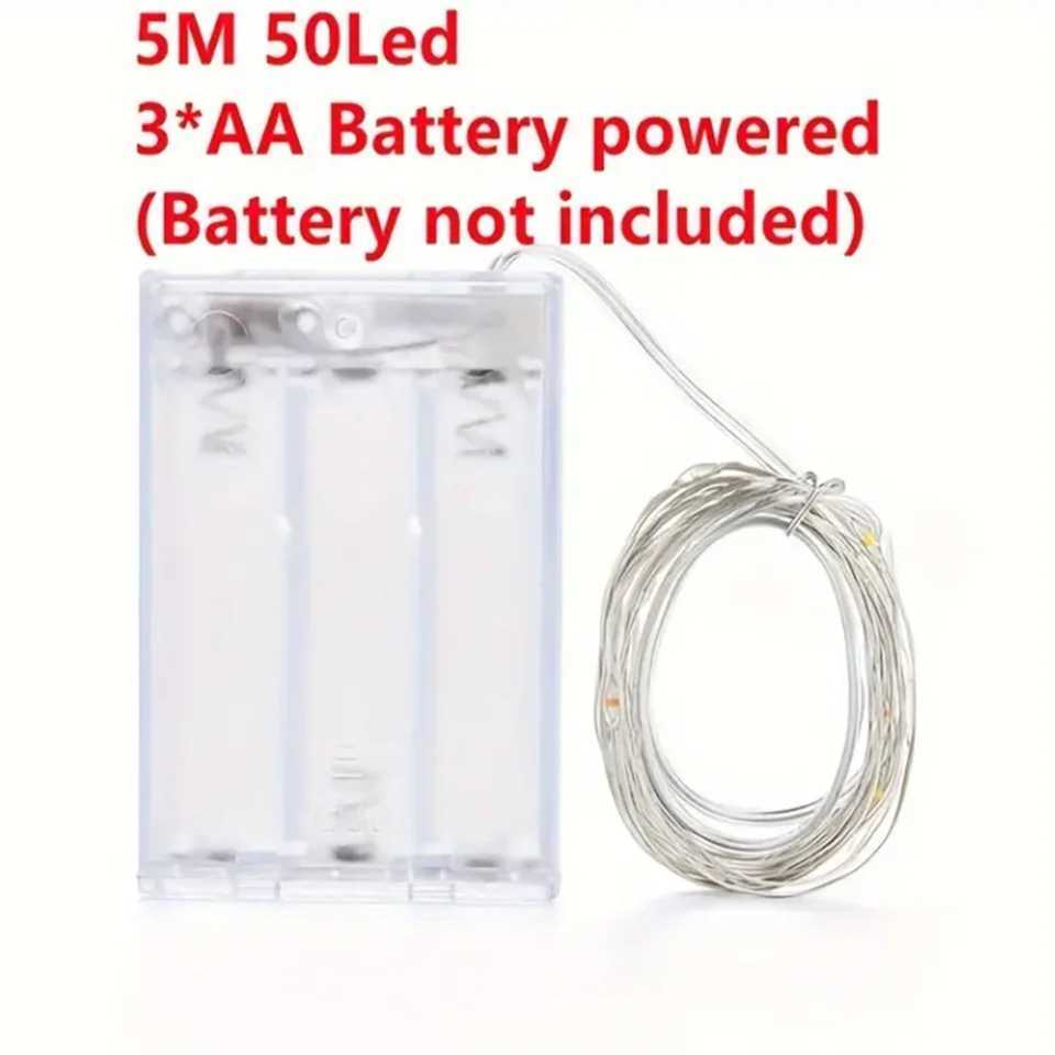 20m 200 LED Fairy Light Battery Powered Multi-color Copper Line Light Suitable for Bedroom Christmas Party Decoration XJ250612