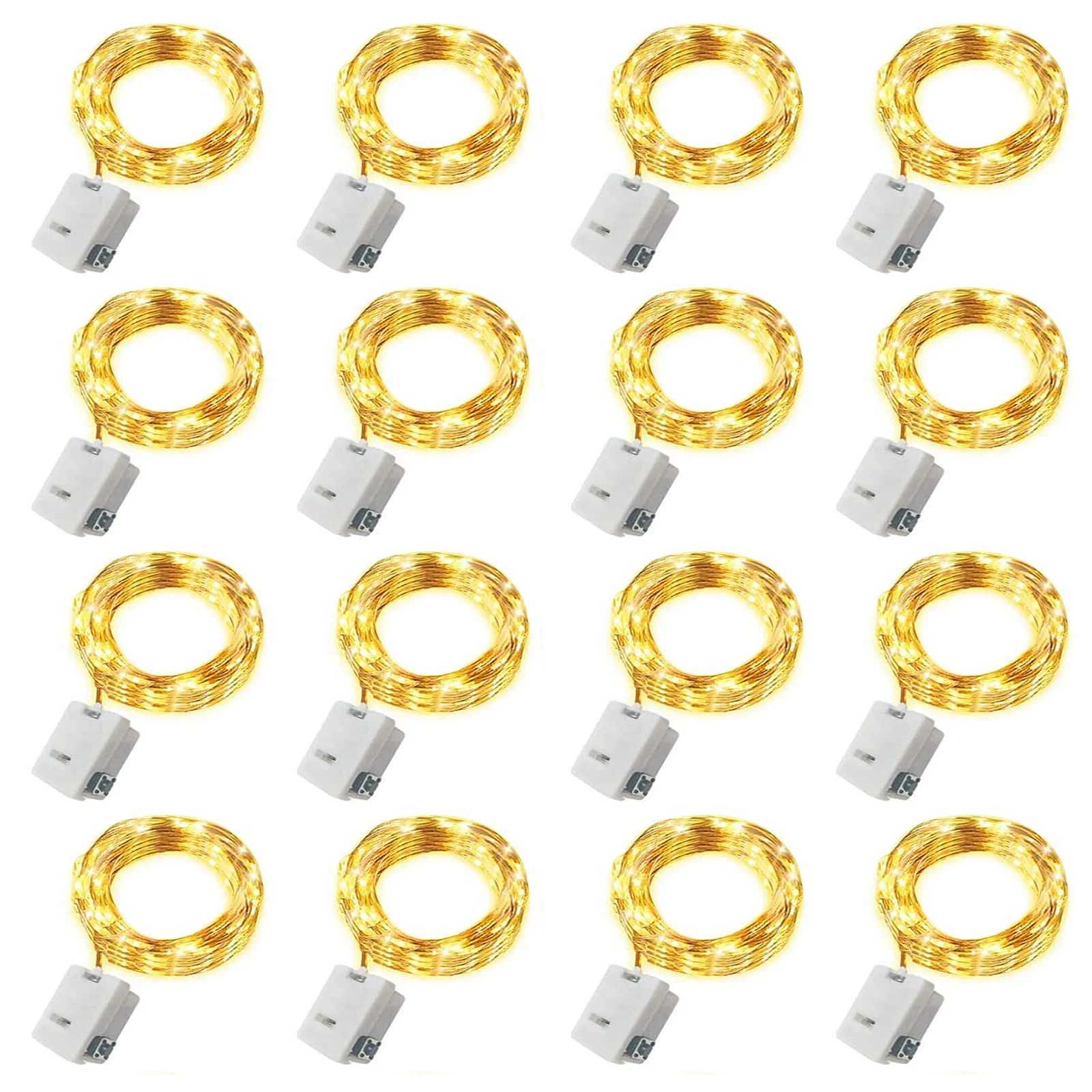 20 Pack String Fairy Lights 20Led 2M Silver Copper Wire Battery Powered Decorations Lights For Wedding Party Christmas DecorXJ250612