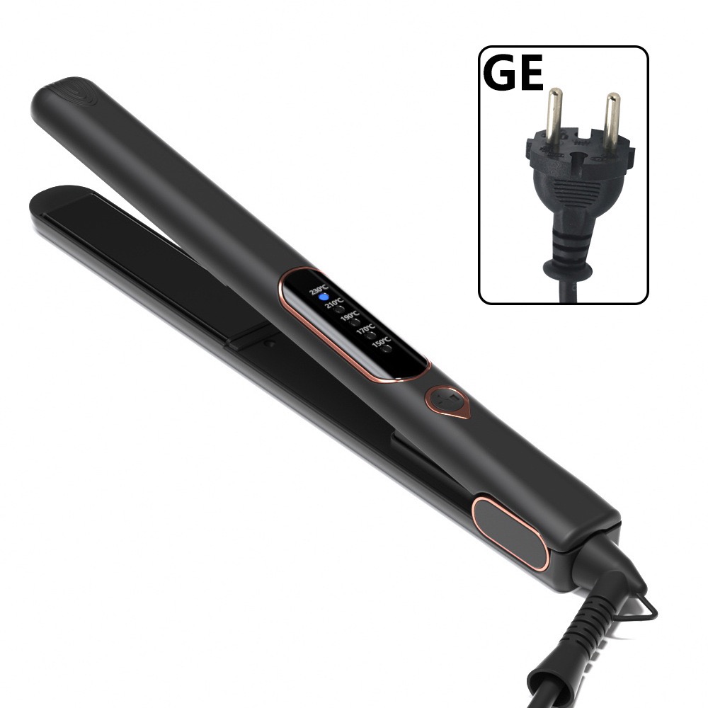 Hair Straightener 5-speed LED temperature control straightening iron 25mm curling straight dual-purpose straightening iron with locking key