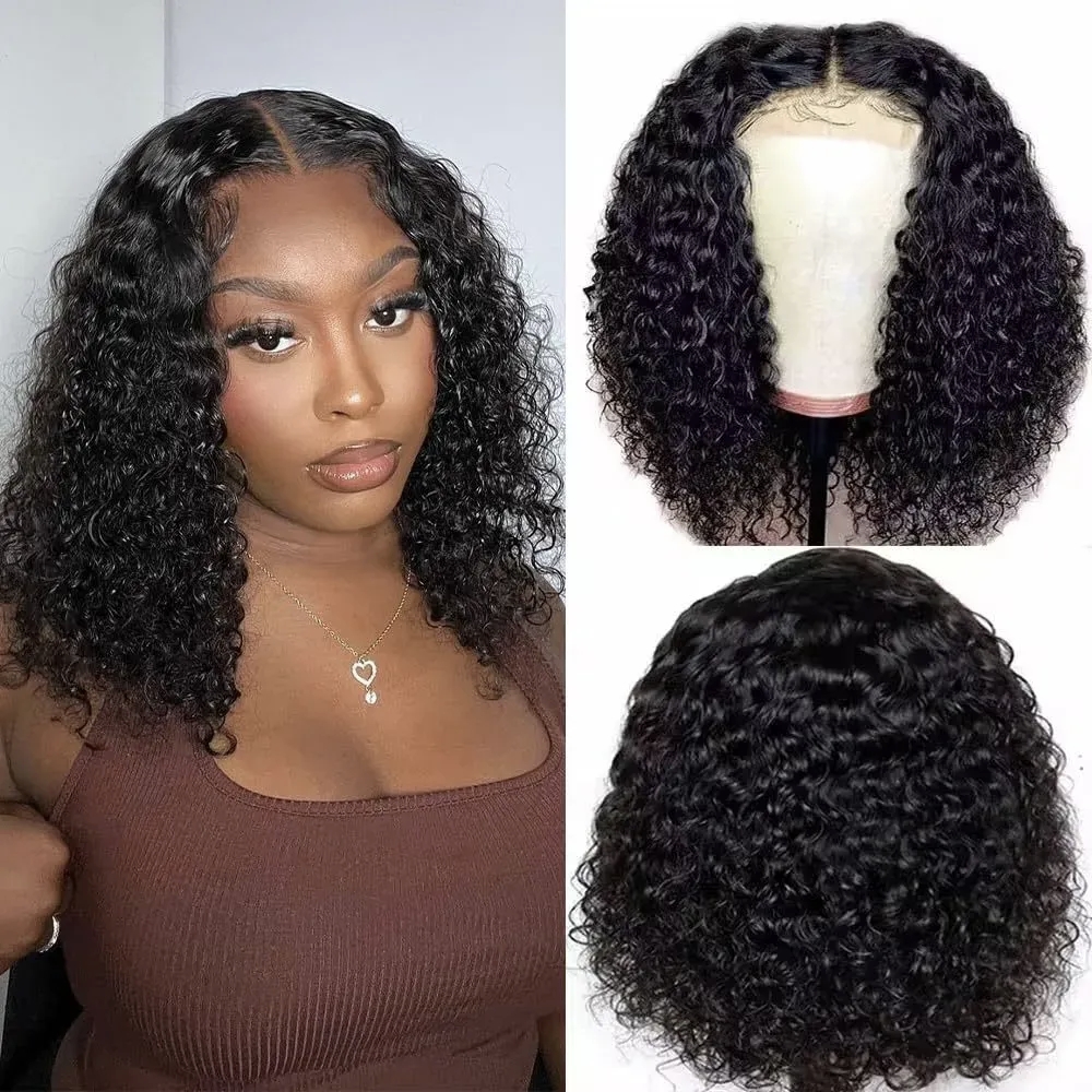 ViBESHiFT 10-16 Inch Human Hair Bob Wigs 13x4 frontal wigs human hair Pixie cut hair with Natural Look